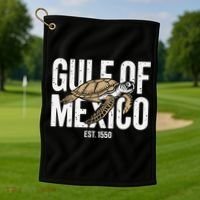 Gulf of Mexico with Turtle Golf Towel thumb 1
