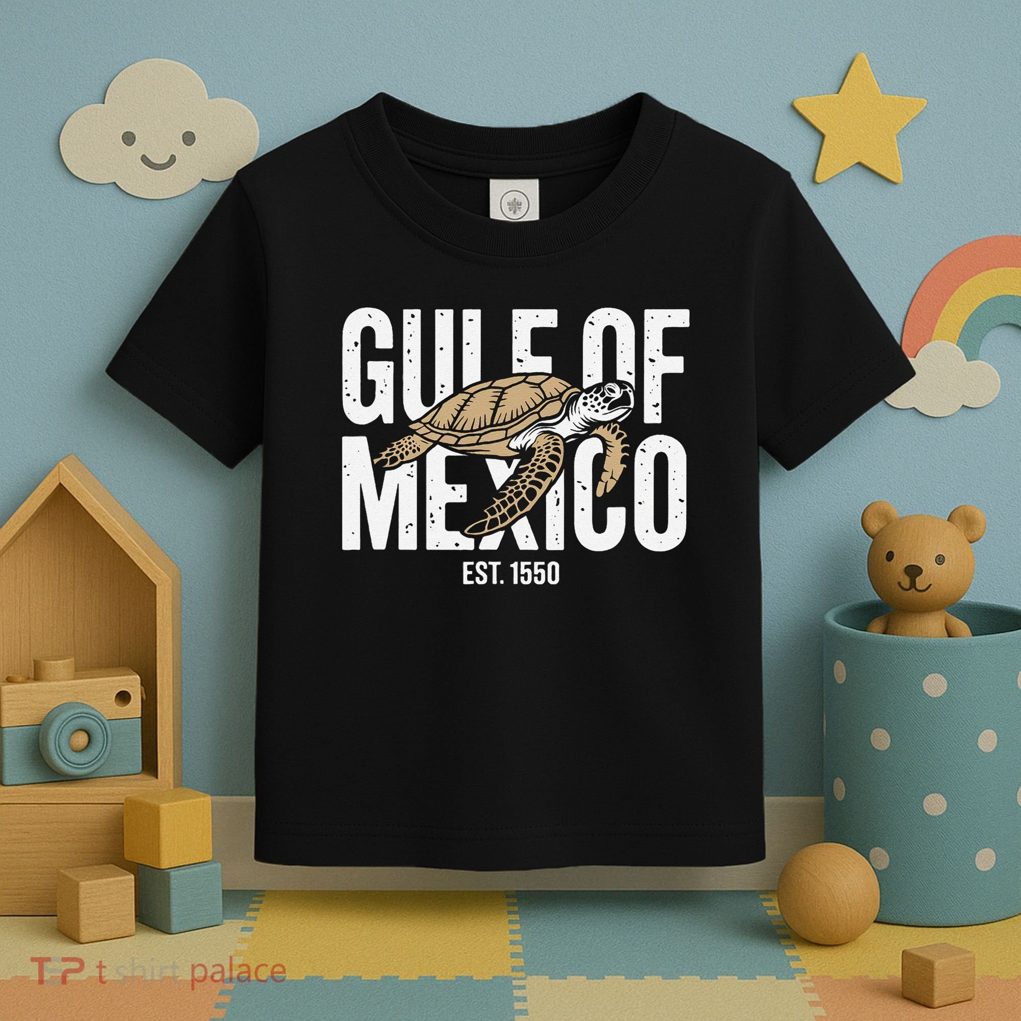 Gulf of Mexico with Turtle Toddler T-Shirt