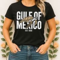 Gulf of Mexico with Turtle Women's T-Shirt thumb 2