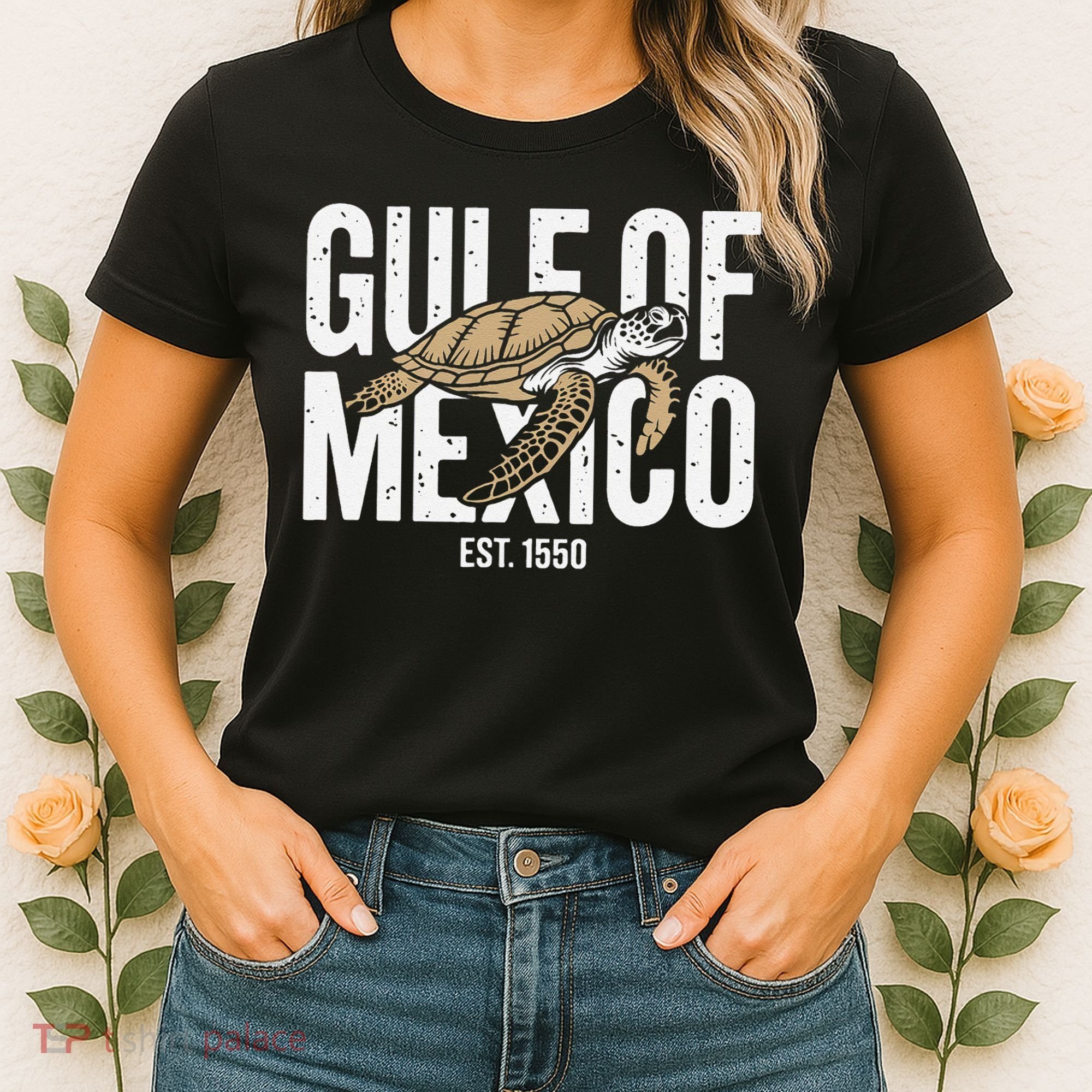 Gulf of Mexico with Turtle Women's T-Shirt