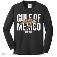 Gulf of Mexico with Turtle Kids Long Sleeve Shirt thumb 0