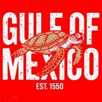 Gulf of Mexico with Turtle Santa Hat thumb 1