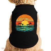 Gulf Of Mexico Beach Palms Summer Vacation Doggie Tank thumb 0