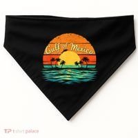 Gulf Of Mexico Beach Palms Summer Vacation USA-Made Doggie Bandana thumb 0