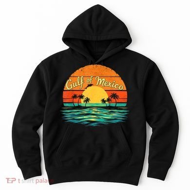 Gulf Of Mexico Beach Palms Summer Vacation Hoodie
