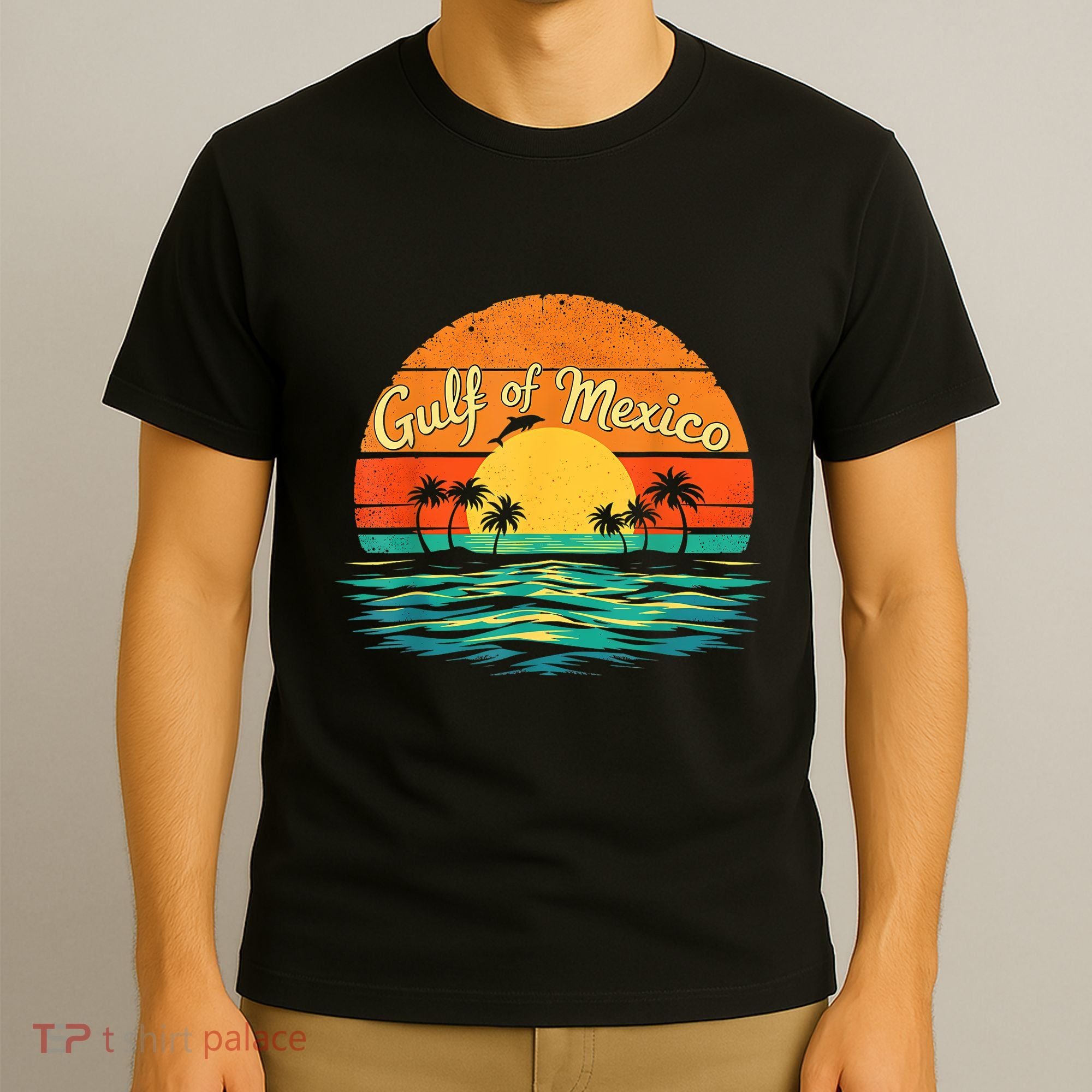 Gulf Of Mexico Beach Palms Summer Vacation T-Shirt