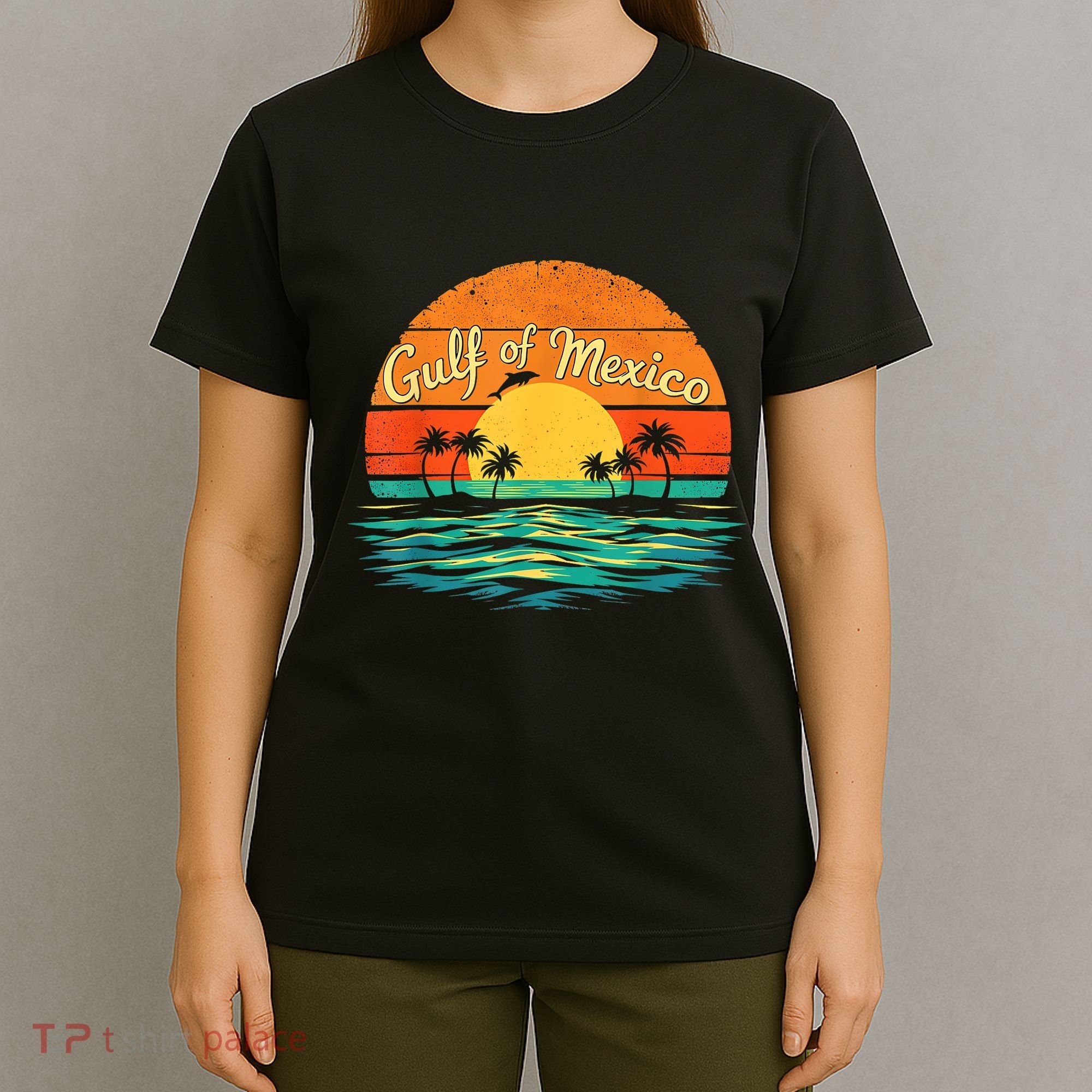 Gulf Of Mexico Beach Palms Summer Vacation T-Shirt