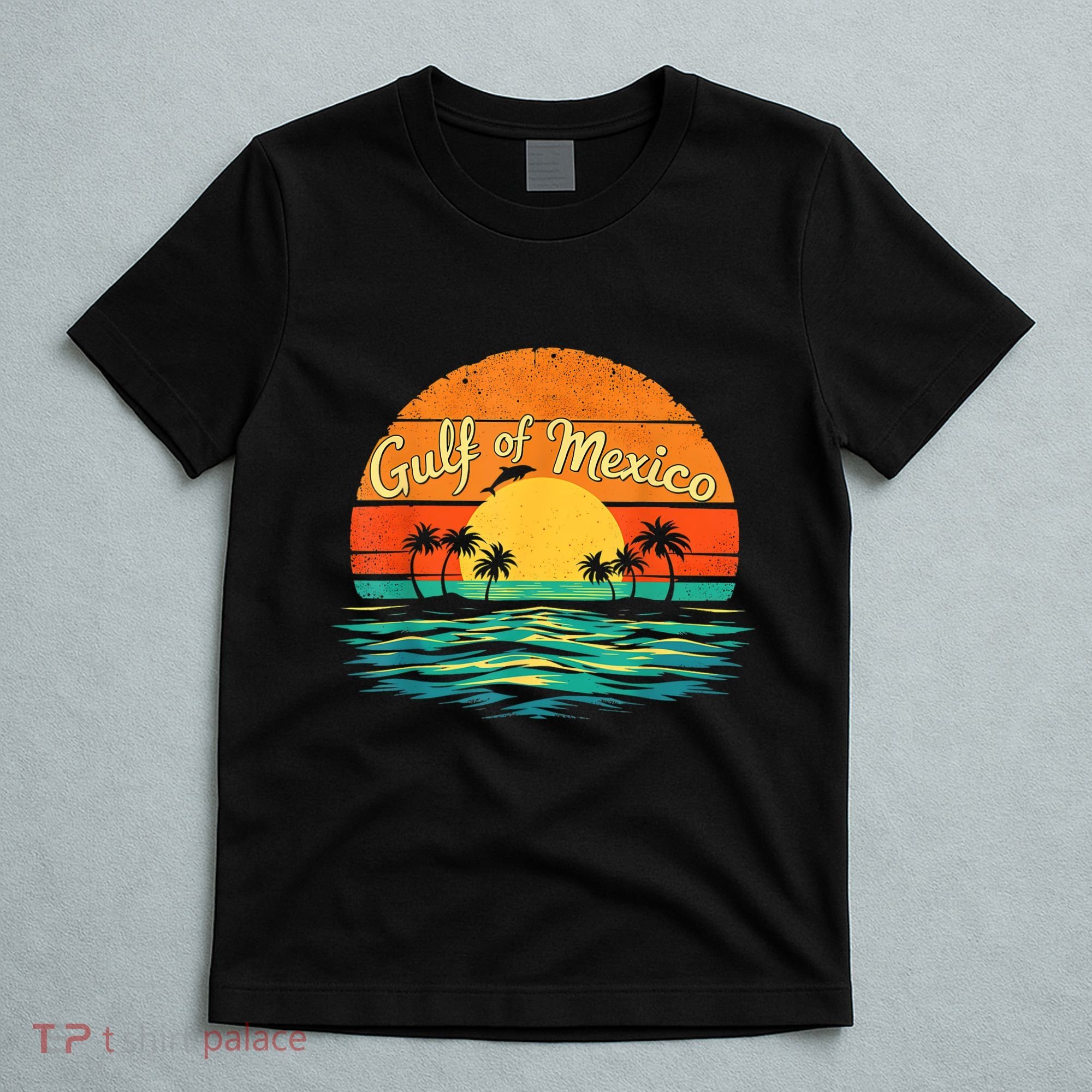 Gulf Of Mexico Beach Palms Summer Vacation T-Shirt