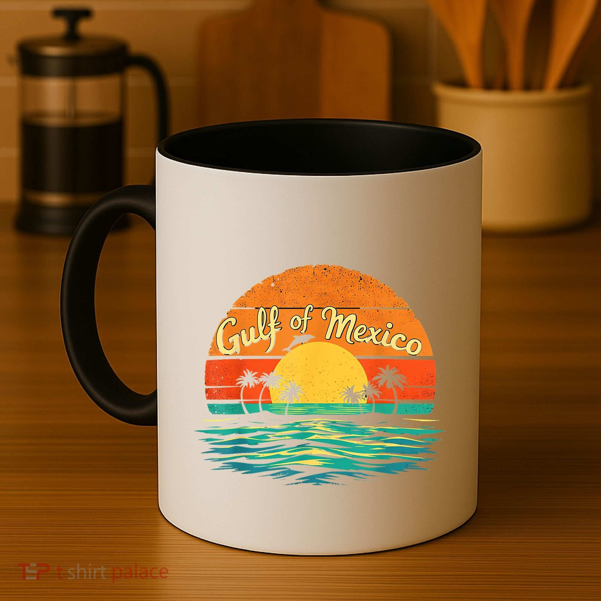 Gulf Of Mexico Beach Palms Summer Vacation Coffee Mug