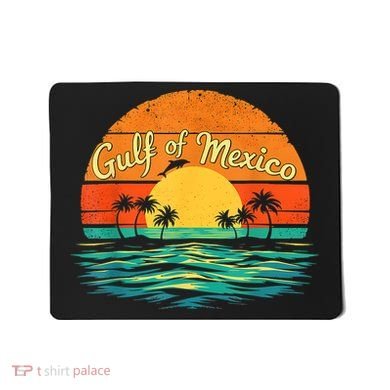 Gulf Of Mexico Beach Palms Summer Vacation Mousepad