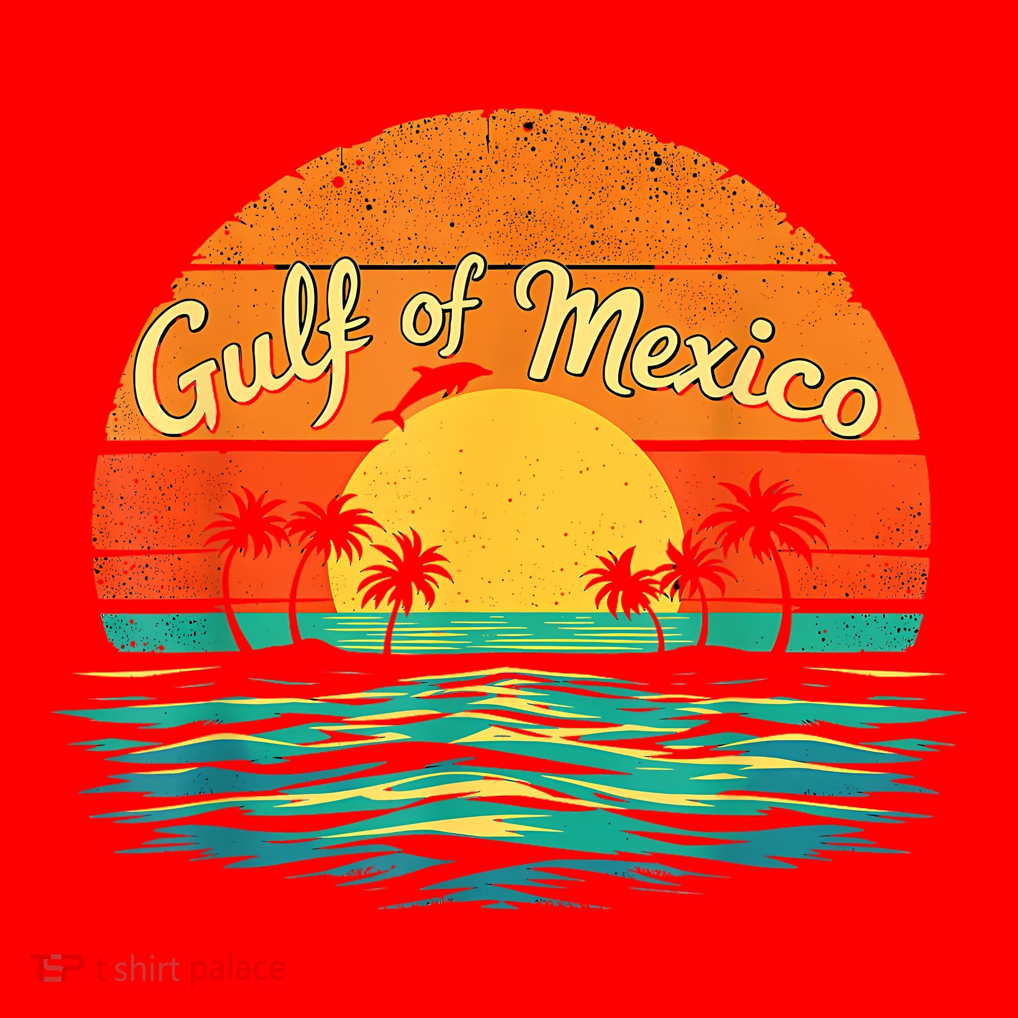 Gulf Of Mexico Beach Palms Summer Vacation Santa Hat