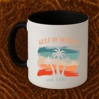 Gulf Of Mexico Established 1550 Funny America Map Meme Coffee Mug thumb 2