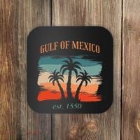 Gulf Of Mexico Established 1550 Funny America Map Meme Coaster thumb 0