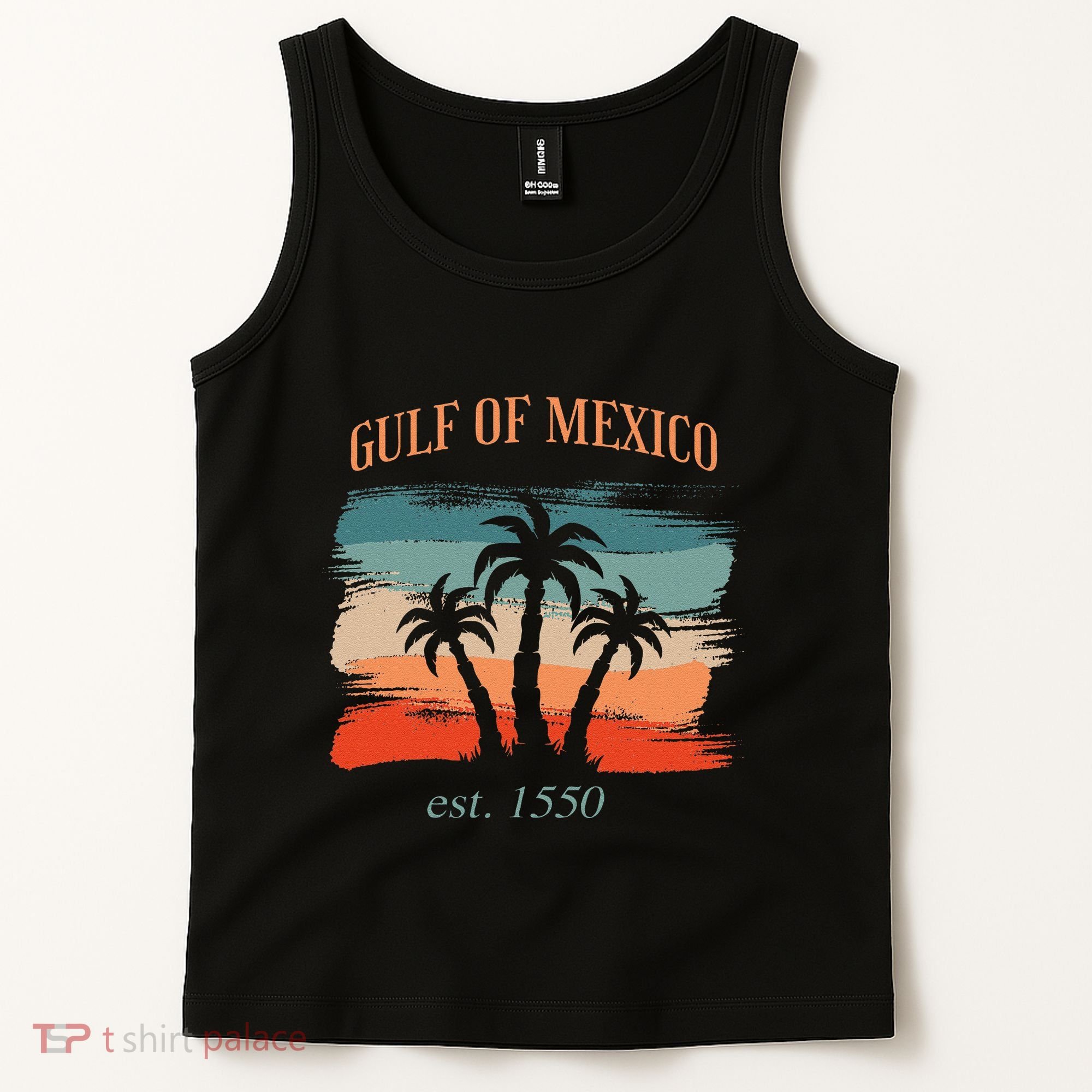 Gulf Of Mexico Established 1550 Funny America Map Meme Tank Top