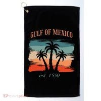 Gulf Of Mexico Established 1550 Funny America Map Meme Golf Towel thumb 0
