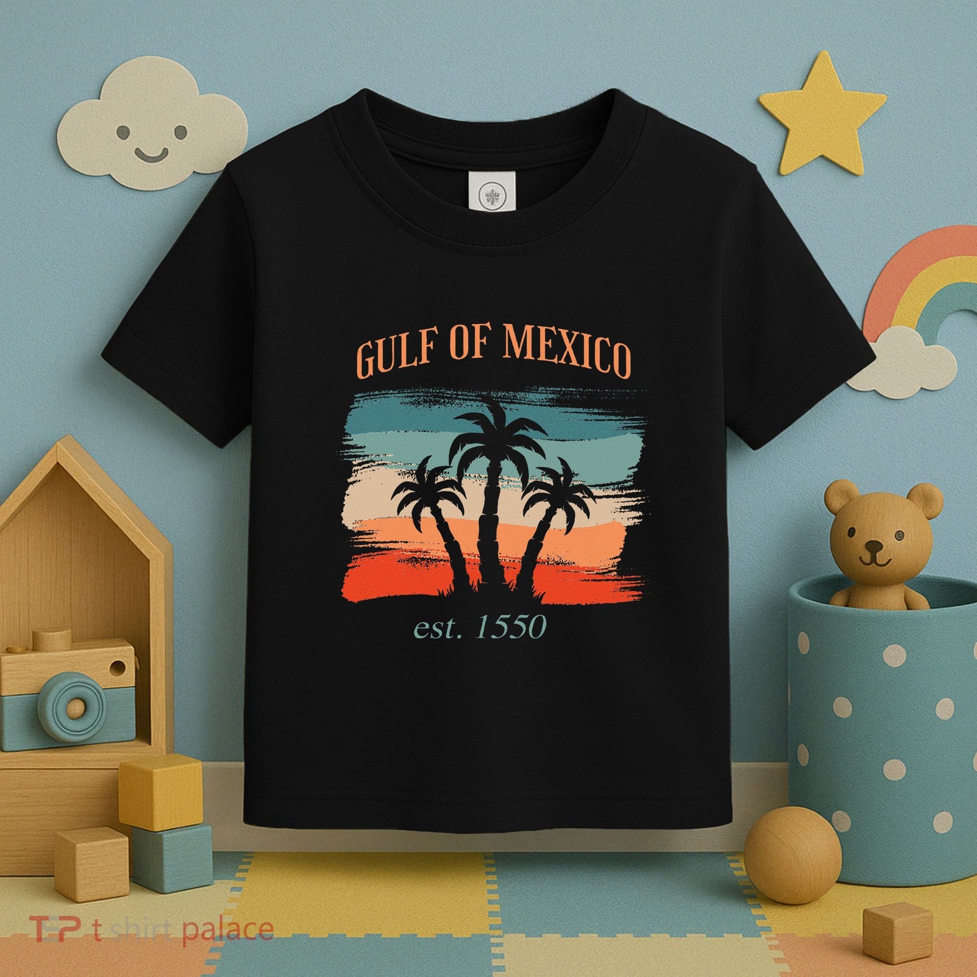 Gulf Of Mexico Established 1550 Funny America Map Meme Toddler T-Shirt