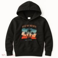 Gulf Of Mexico Established 1550 Funny America Map Meme Kids Hoodie thumb 0