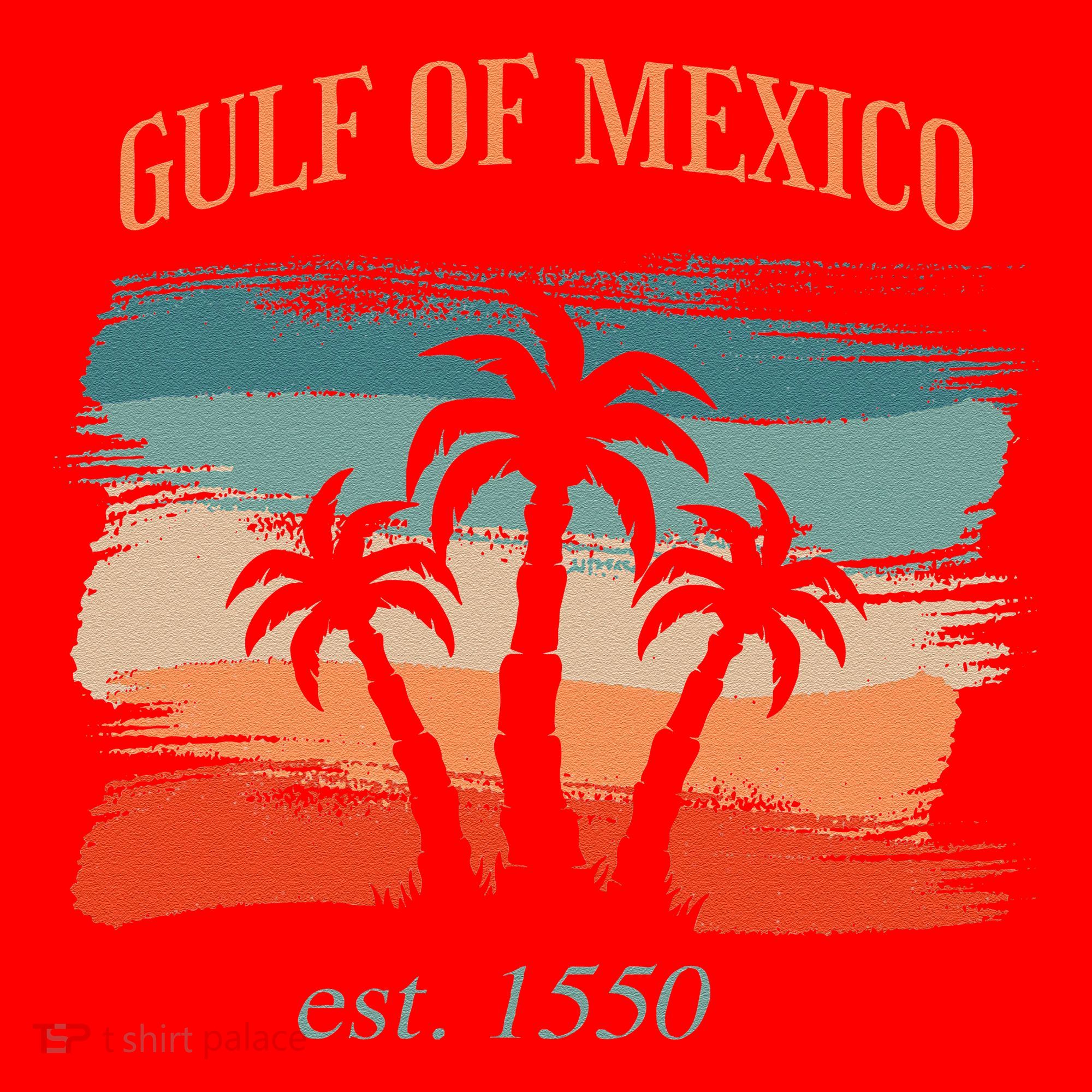 Gulf Of Mexico Established 1550 Funny America Map Meme Santa Hat