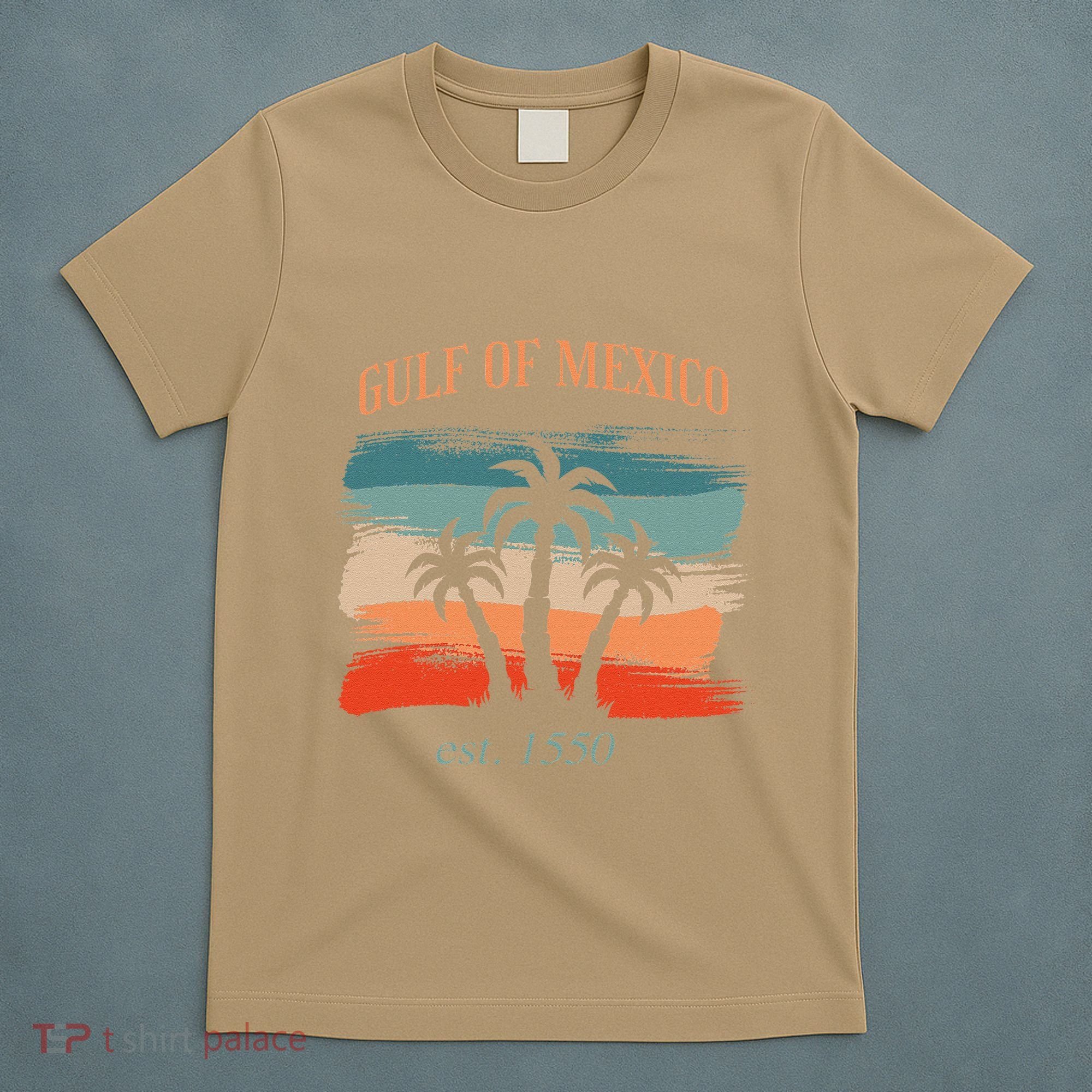 Gulf Of Mexico Established 1550 Funny America Map Meme T-Shirt