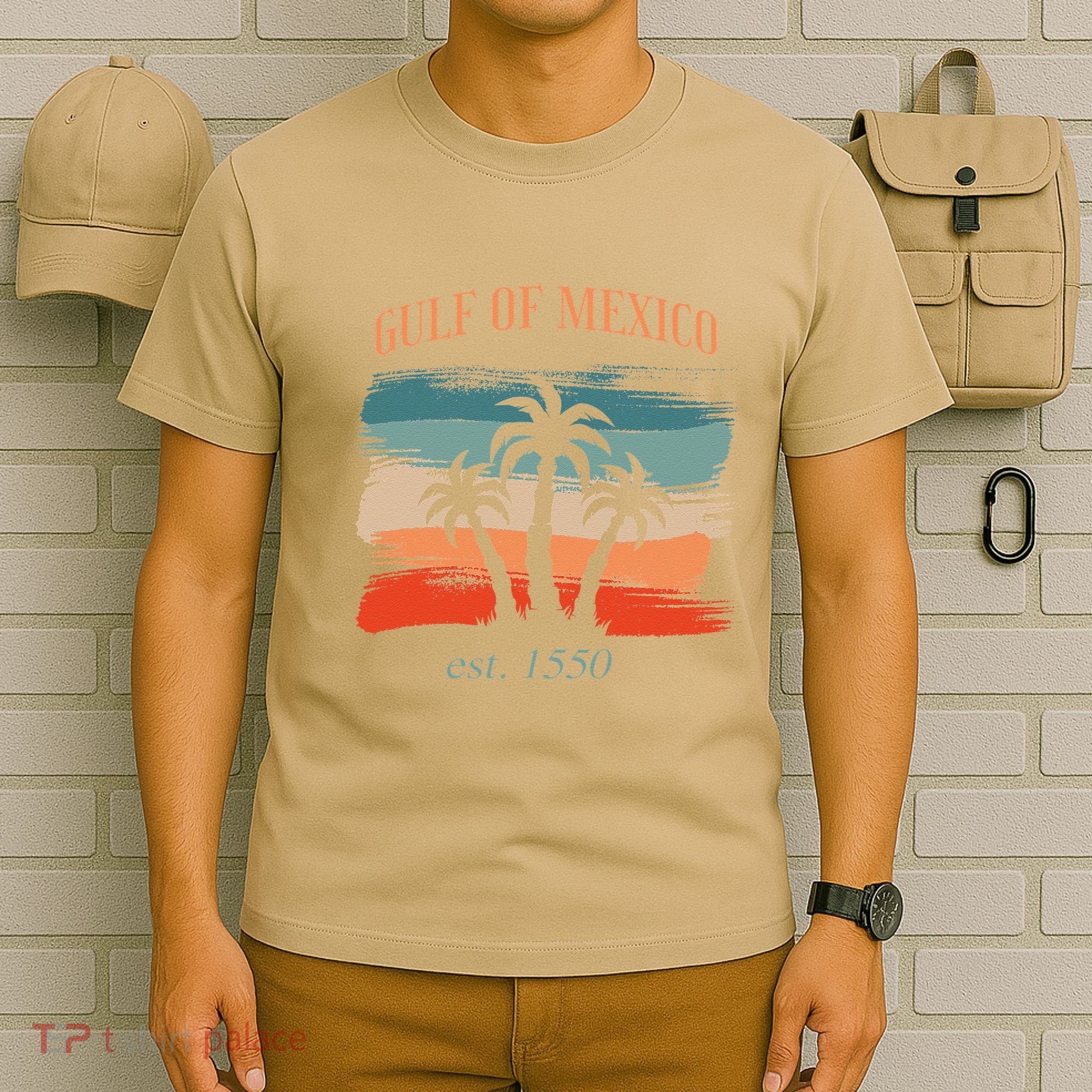 Gulf Of Mexico Established 1550 Funny America Map Meme T-Shirt