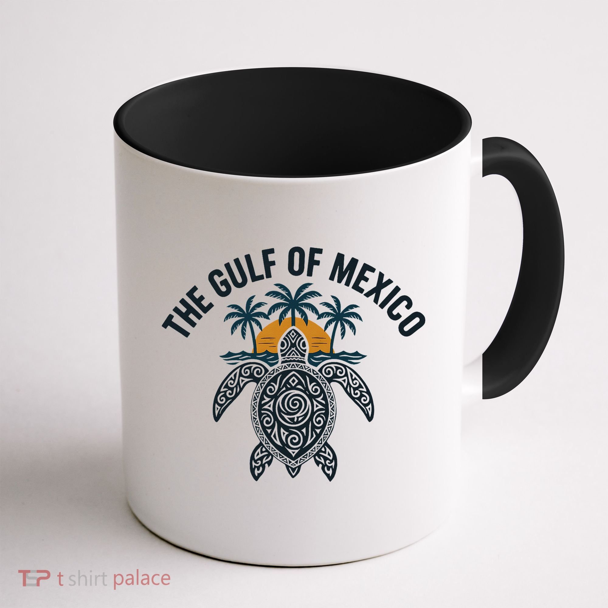 Gulf Of Mexico Est 1550 Forever Not US America With Turtle Coffee Mug