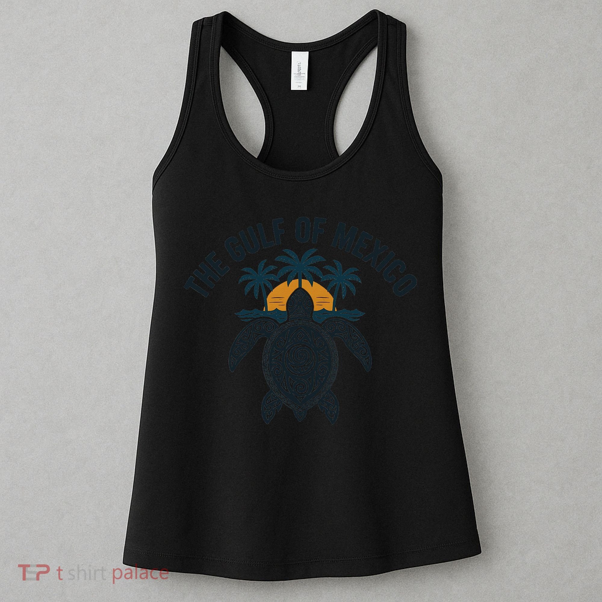 Gulf Of Mexico Est 1550 Forever Not US America With Turtle Women's Tank Top