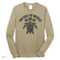 Gulf Of Mexico Est 1550 Forever Not US America With Turtle Long Sleeve Shirt thumb 0