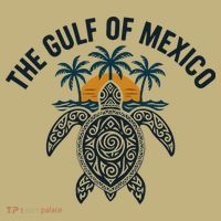 Gulf Of Mexico Est 1550 Forever Not US America With Turtle T-Shirt thumb 7