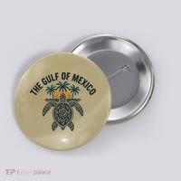 Gulf Of Mexico Est 1550 Forever Not US America With Turtle Button thumb 0