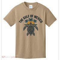 Gulf Of Mexico Est 1550 Forever Not US America With Turtle Kids T-Shirt thumb 0
