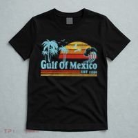 Gulf Of Mexico Est 1550 Retro Vintage Beach T-Shirt thumb 5