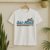 Gulf Of Mexico Est 1550 Retro Vintage Beach T-Shirt thumb 2