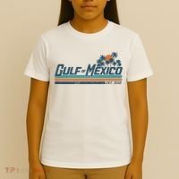 Gulf Of Mexico Est 1550 Retro Vintage Beach T-Shirt thumb 4