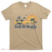Gulf Of Mexico Est 1550 Retro Vintage Beach Palms Summer T-Shirt thumb 0