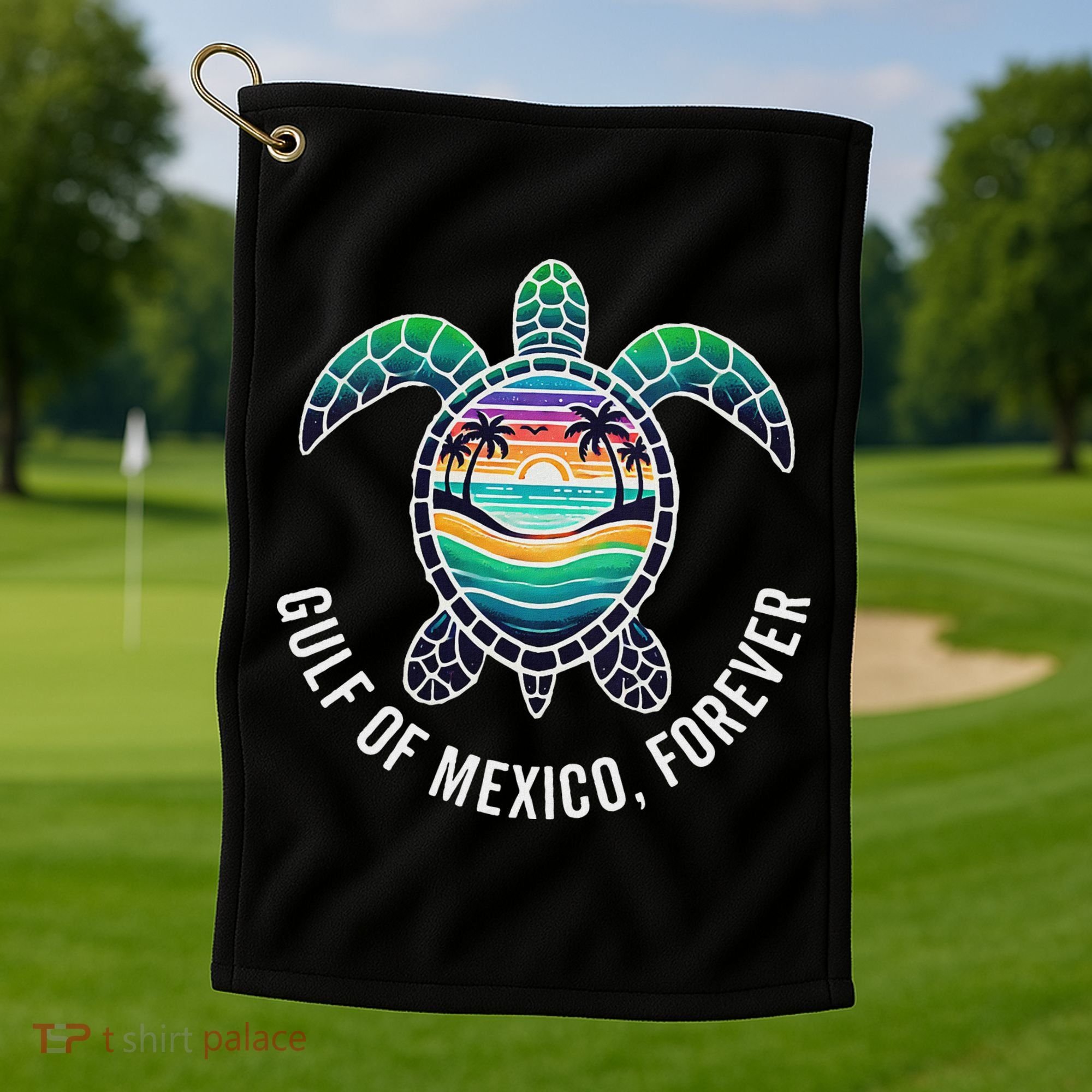 Gulf Of Mexico Forever Mexican Souvenir Golf Towel