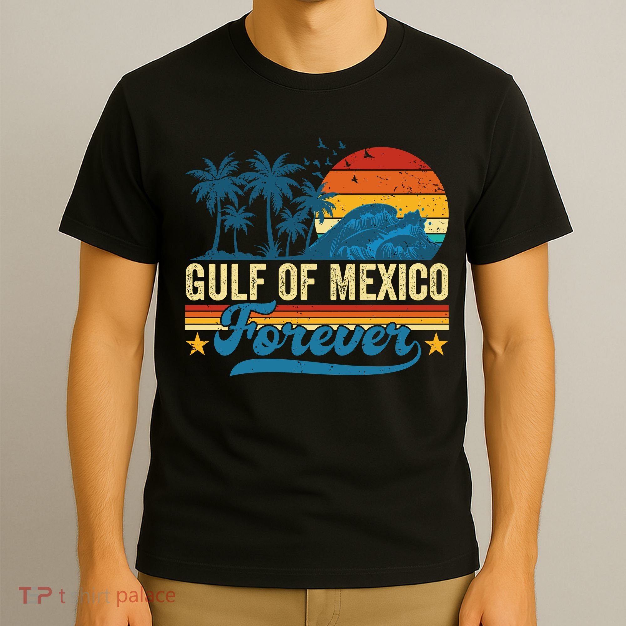 Gulf Of Mexico Forever Palms Beach Summer Holiday Vacation T-Shirt