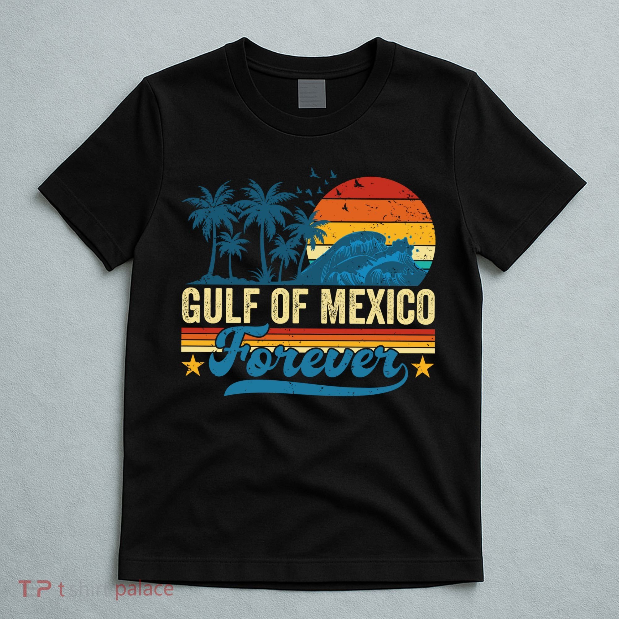 Gulf Of Mexico Forever Palms Beach Summer Holiday Vacation T-Shirt