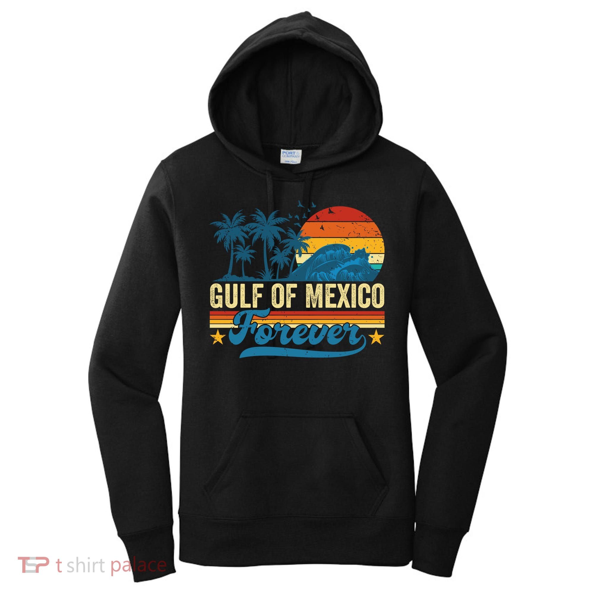 Gulf Of Mexico Forever Palms Beach Summer Holiday Vacation Women's Hoodie