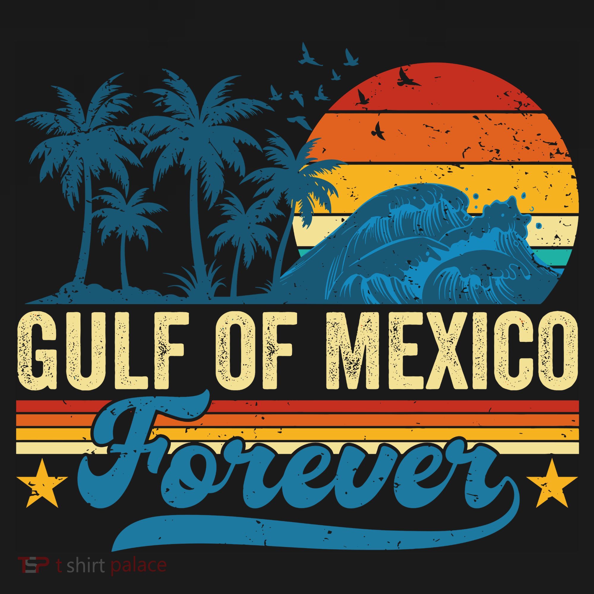 Gulf Of Mexico Forever Palms Beach Summer Holiday Vacation Women's Tank Top