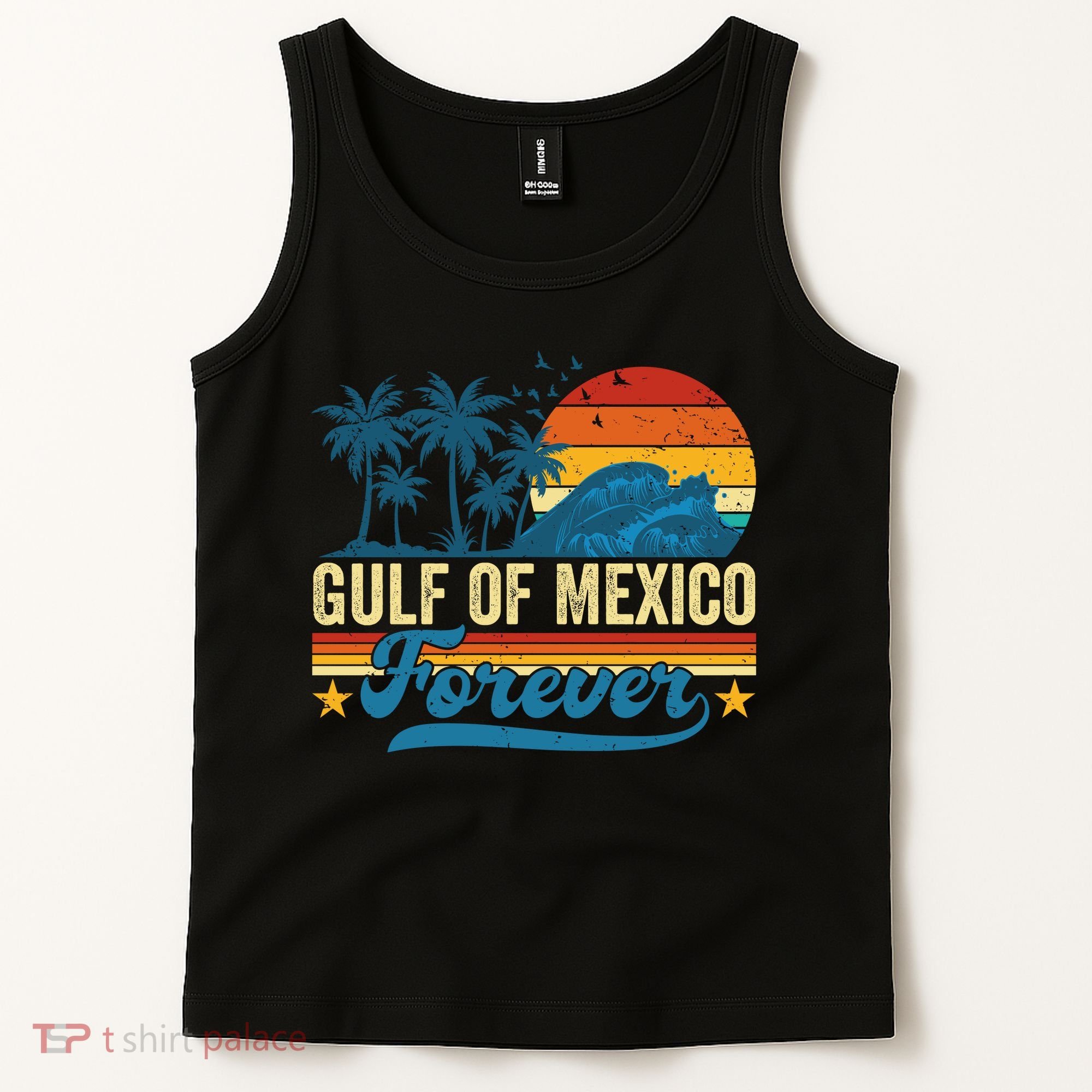 Gulf Of Mexico Forever Palms Beach Summer Holiday Vacation Tank Top