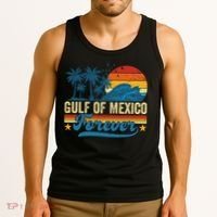 Gulf Of Mexico Forever Palms Beach Summer Holiday Vacation Tank Top thumb 3