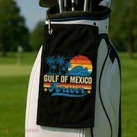 Gulf Of Mexico Forever Palms Beach Summer Holiday Vacation Golf Towel thumb 2
