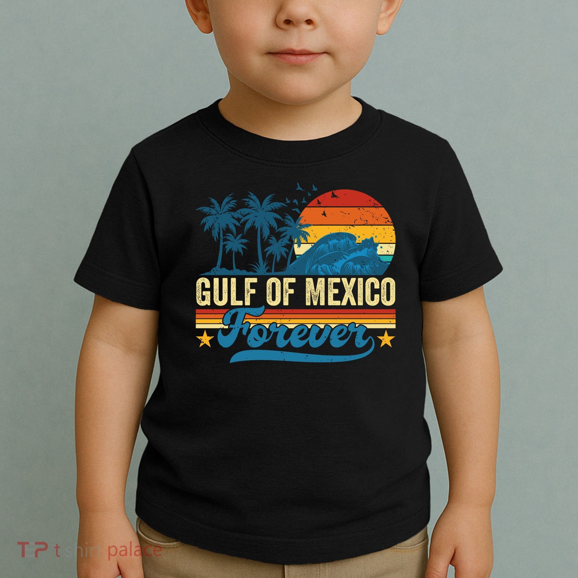 Gulf Of Mexico Forever Palms Beach Summer Holiday Vacation Toddler T-Shirt