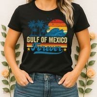 Gulf Of Mexico Forever Palms Beach Summer Holiday Vacation Women's T-Shirt thumb 2