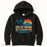 Gulf Of Mexico Forever Palms Beach Summer Holiday Vacation Kids Hoodie thumb 0