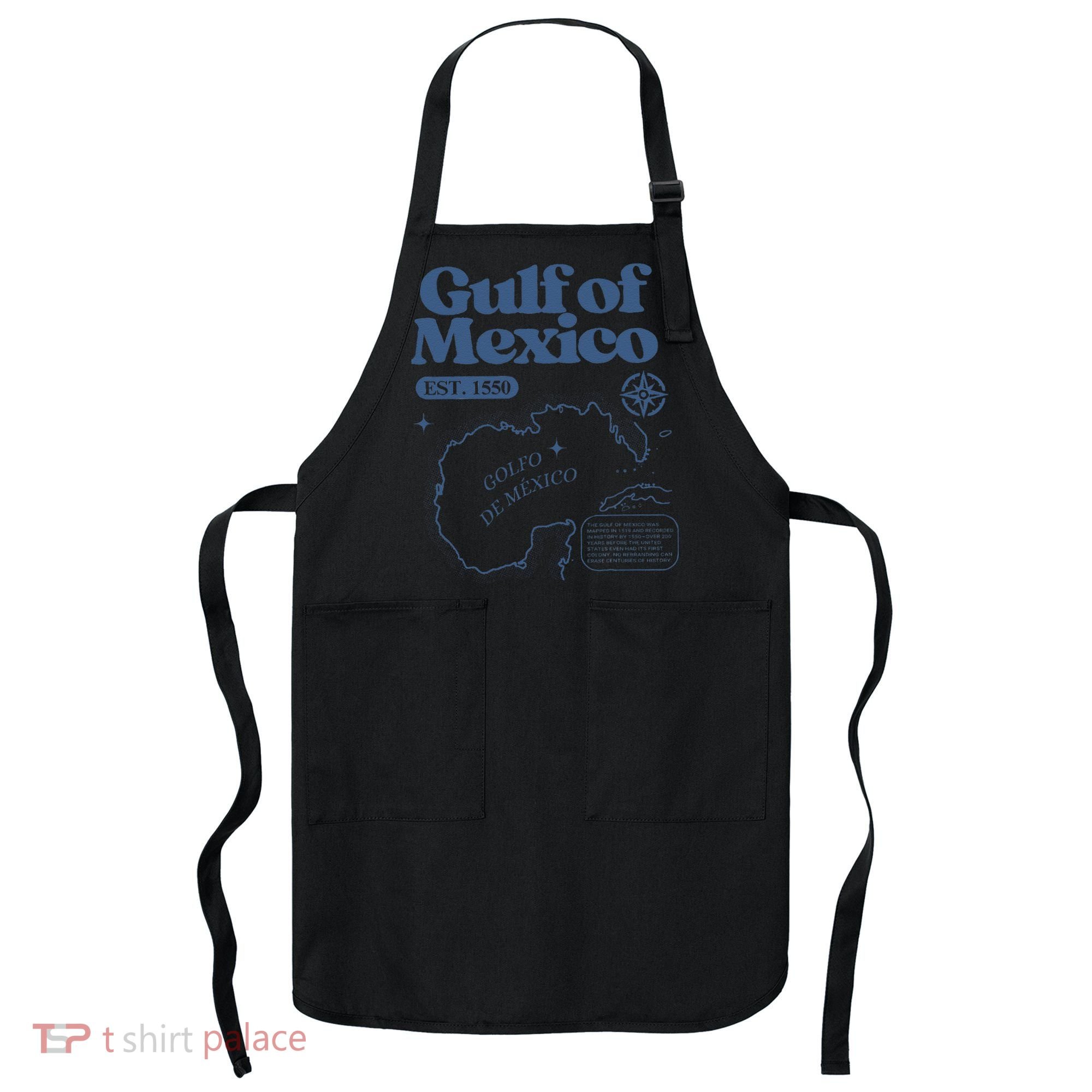 Gulf Of Mexico Est 1550 Golfo De MéXico Historic Map Apron