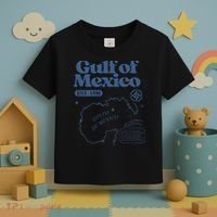Gulf Of Mexico Est 1550 Golfo De MéXico Historic Map Toddler T-Shirt thumb 3