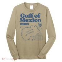 Gulf Of Mexico Est 1550 Golfo De MéXico Historic Map Long Sleeve Shirt thumb 0