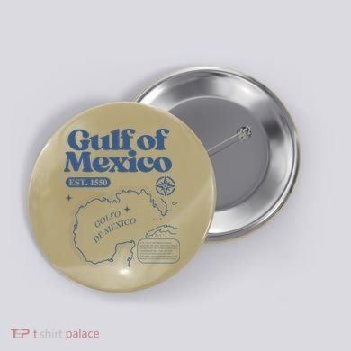 Gulf Of Mexico Est 1550 Golfo De MéXico Historic Map Button