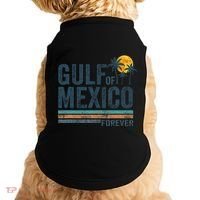 Gulf Of Mexico Forever Retro 70s Sunset Mexican Gulf Doggie Tank thumb 0